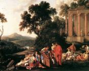 劳伦特德拉海尔 - Laban Searching Jacob's Bagagge for the Stolen Idols